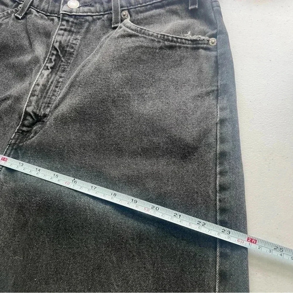 VITG 90’s LEVIS ORANGE TAB 505 JEANS BLACK REGULAR FIT STRAIGHT LEG Sz 36X34  34 - Picture 16 of 16